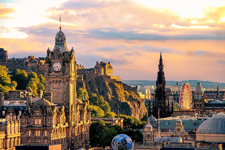Edinburgh-skyline-Scotland
