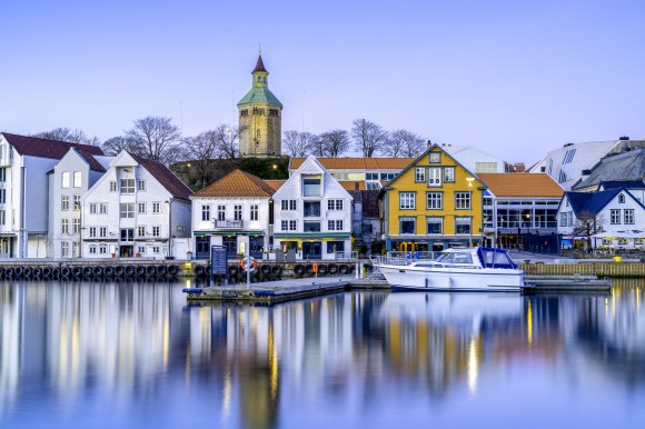The center of Stavanger, a city in Norway, Europe